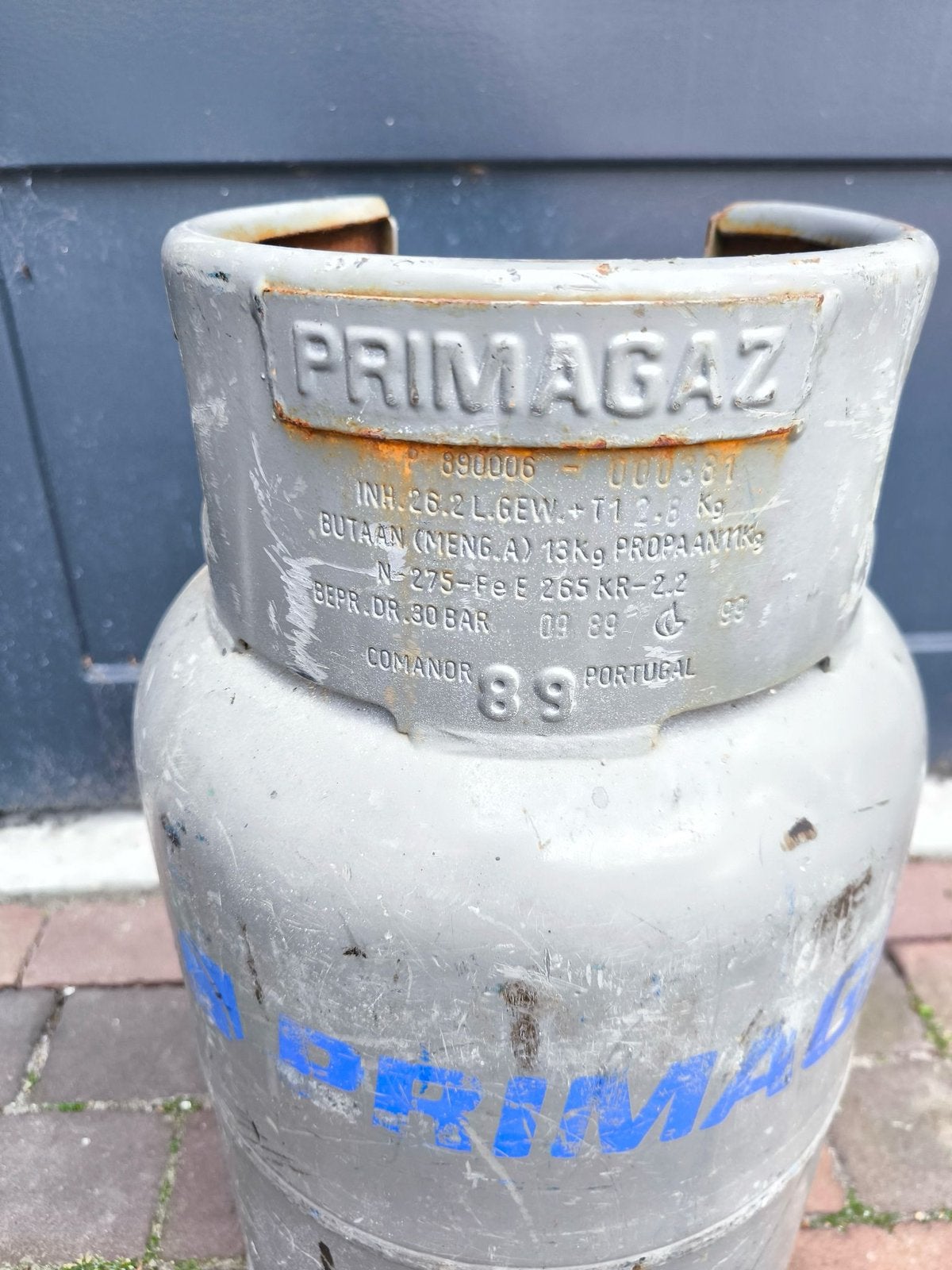 Primagaz Gasfles – 10,5 kg Propaan / 13 kg Butaan (Leeg), Ophalen