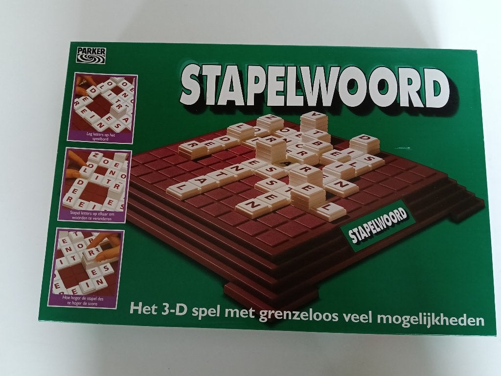 Stapelwoord, 3D-spel, Hobby en Vrije tijd, Gezelschapsspellen | Bordspellen, Een of twee spelers, Ophalen of Verzenden, Zo goed als nieuw