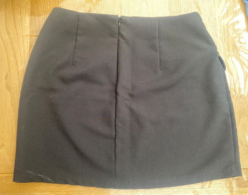 NIEUW Amisu mt 40 zwart net rokje met rits, Zwart, Nieuw, Boven de knie, Ophalen