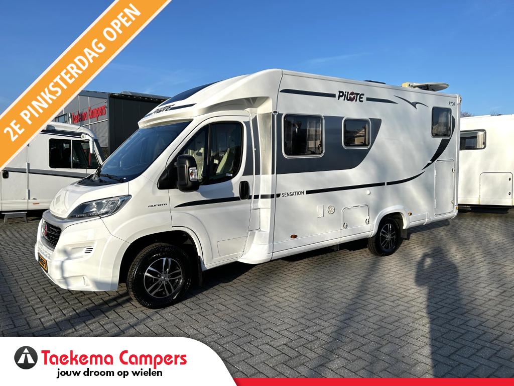 Pilote Sensation 700 P Lengte bedden/Euro-6/2018/XL-garage, Caravans en Kamperen, Campers, Fiat, Pilote, Bedrijf, Tot en met 3