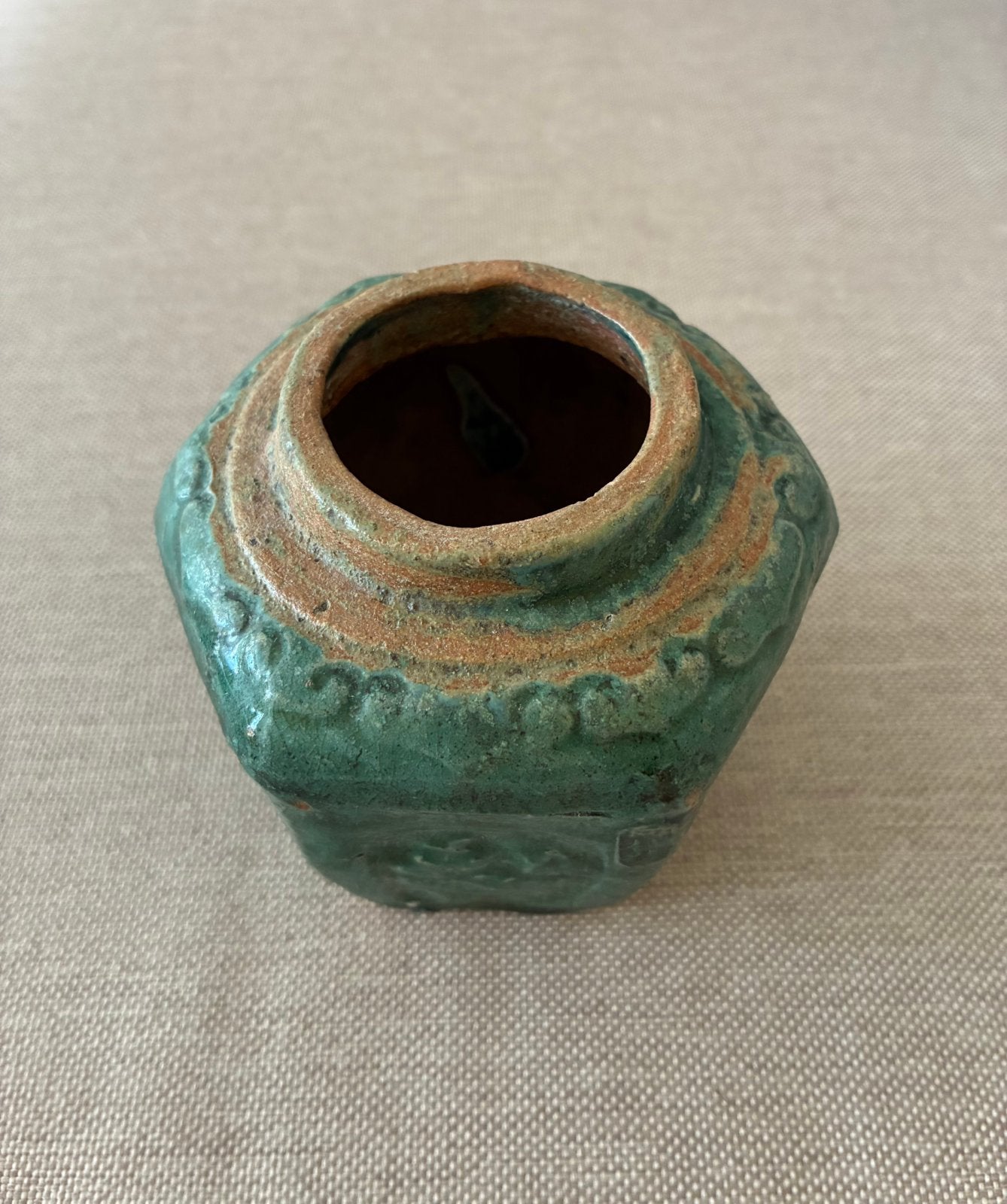 Antieke aardewerk gemberpot, Ophalen of Verzenden