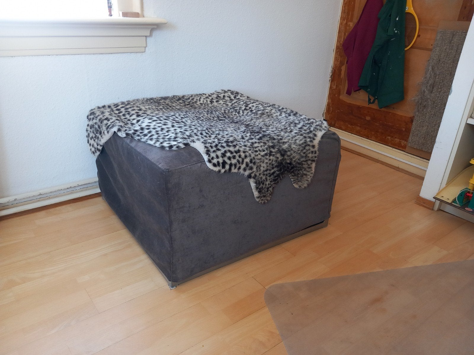 Superhandig stevig  logeerbed, hocker, RVS frame, Ophalen, Rechthoekig, 50 tot 75 cm
