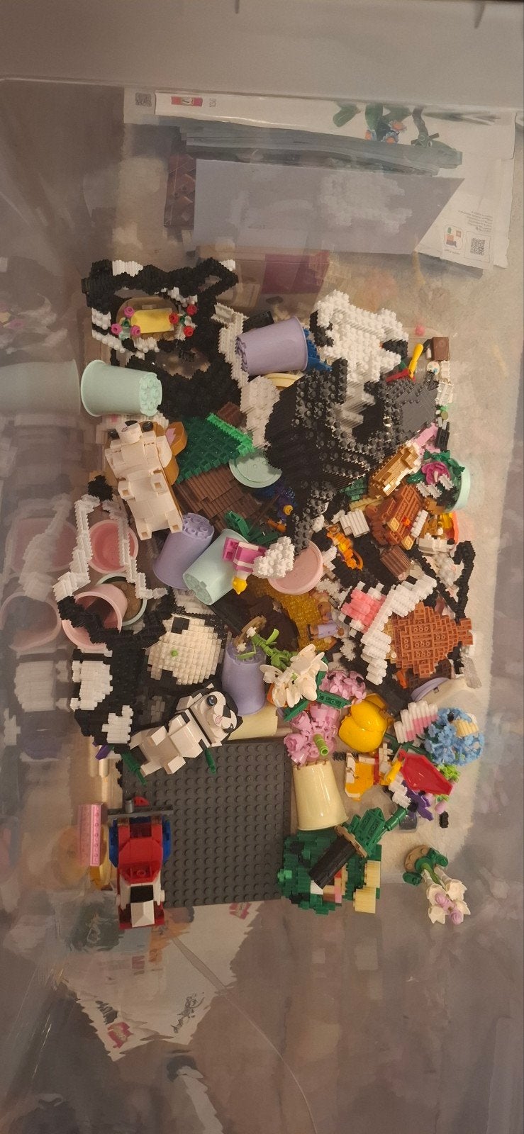 Bak met lego en nep lego, Ophalen, Nieuw, Overige merken