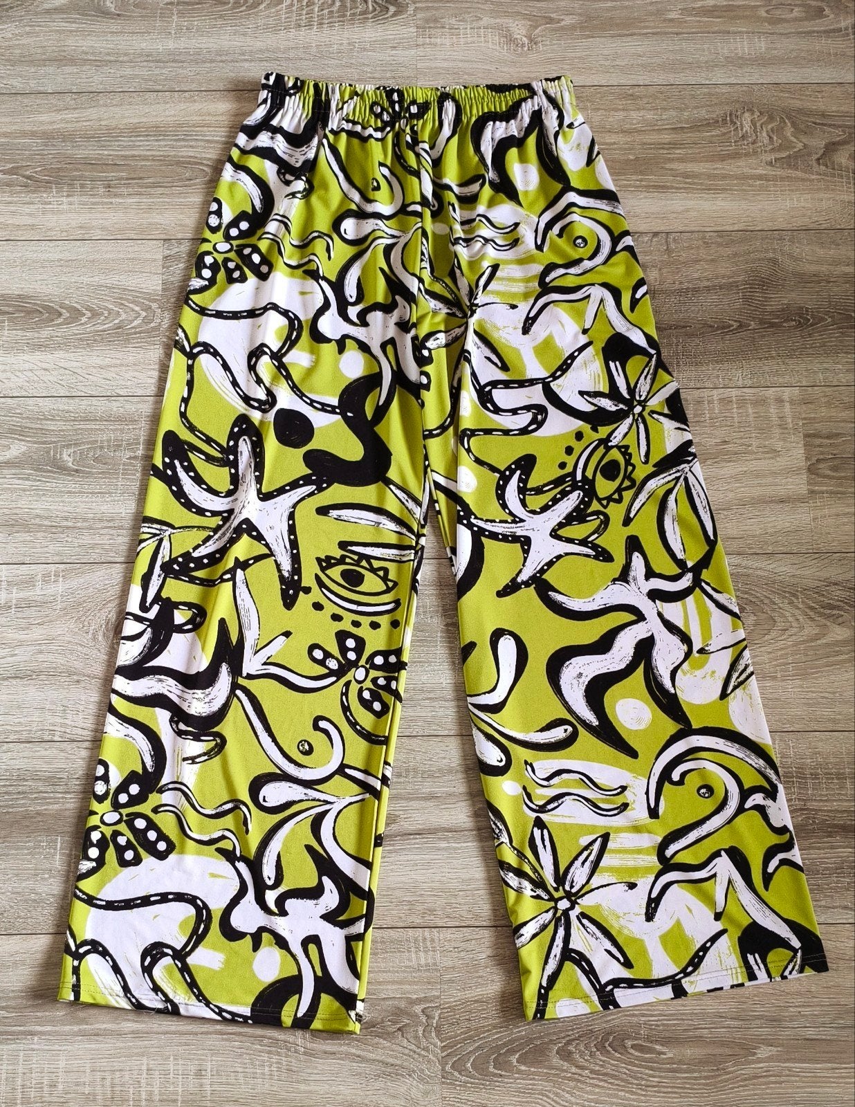 Magna stretch broek met wijde pijpen maat 44-4, Kleding | Dames, Maat 42/44 (L), Ophalen of Verzenden, Magna, Lang