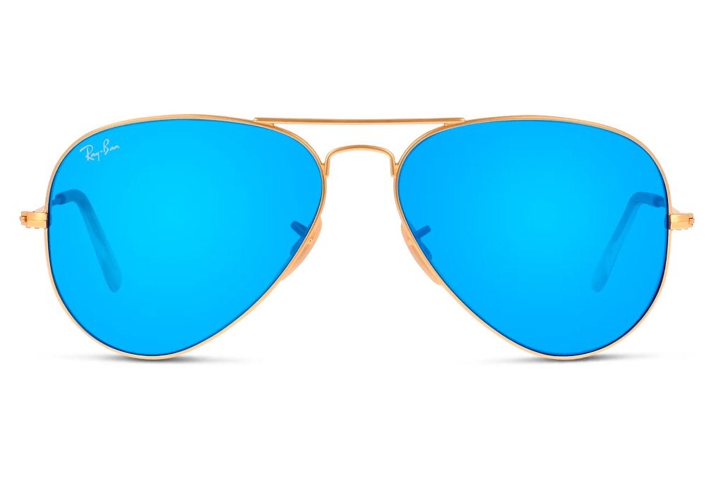 Classic Rayban Aviator 3025 Blue zonnebril heren & dames, Zonnebril, Blauw, Ophalen of Verzenden, Zo goed als nieuw