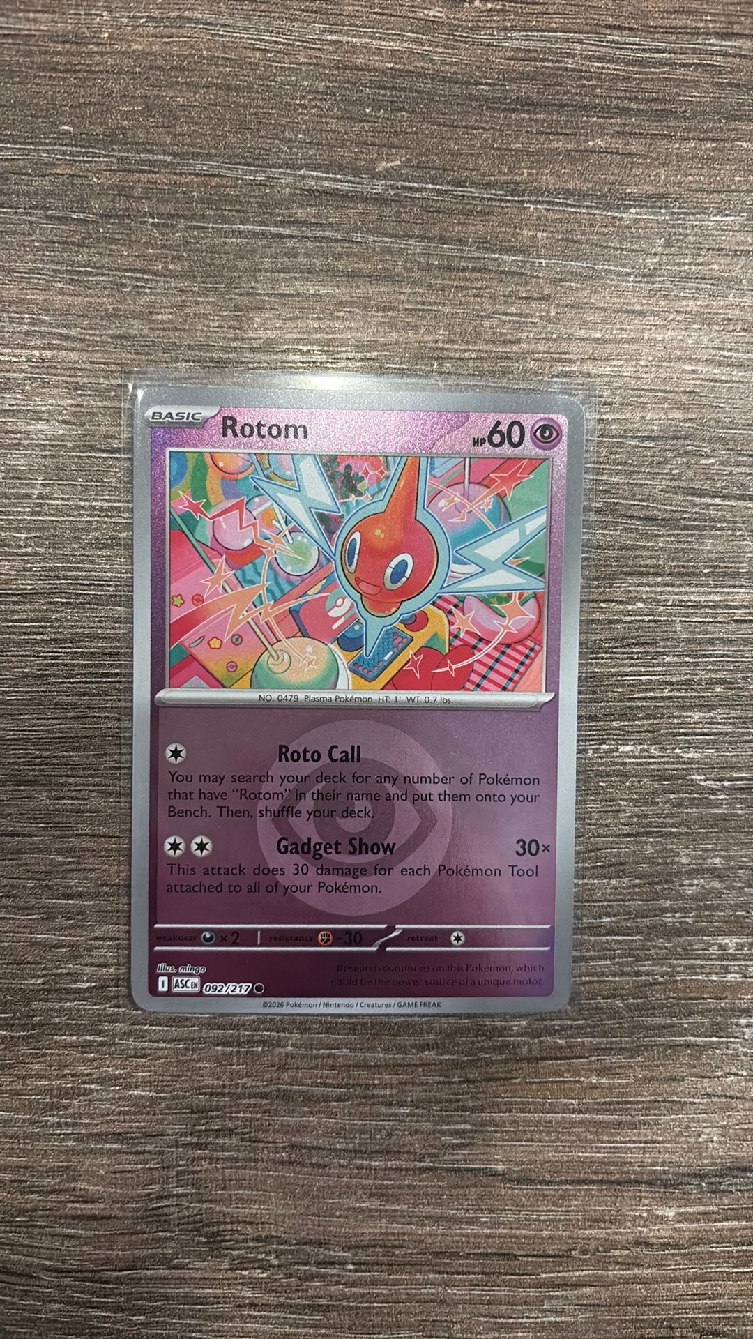 ASC Rotom 092/217 Energy Reverse holo, Hobby en Vrije tijd, Verzamelkaartspellen | Pokémon, Ophalen of Verzenden, Zo goed als nieuw