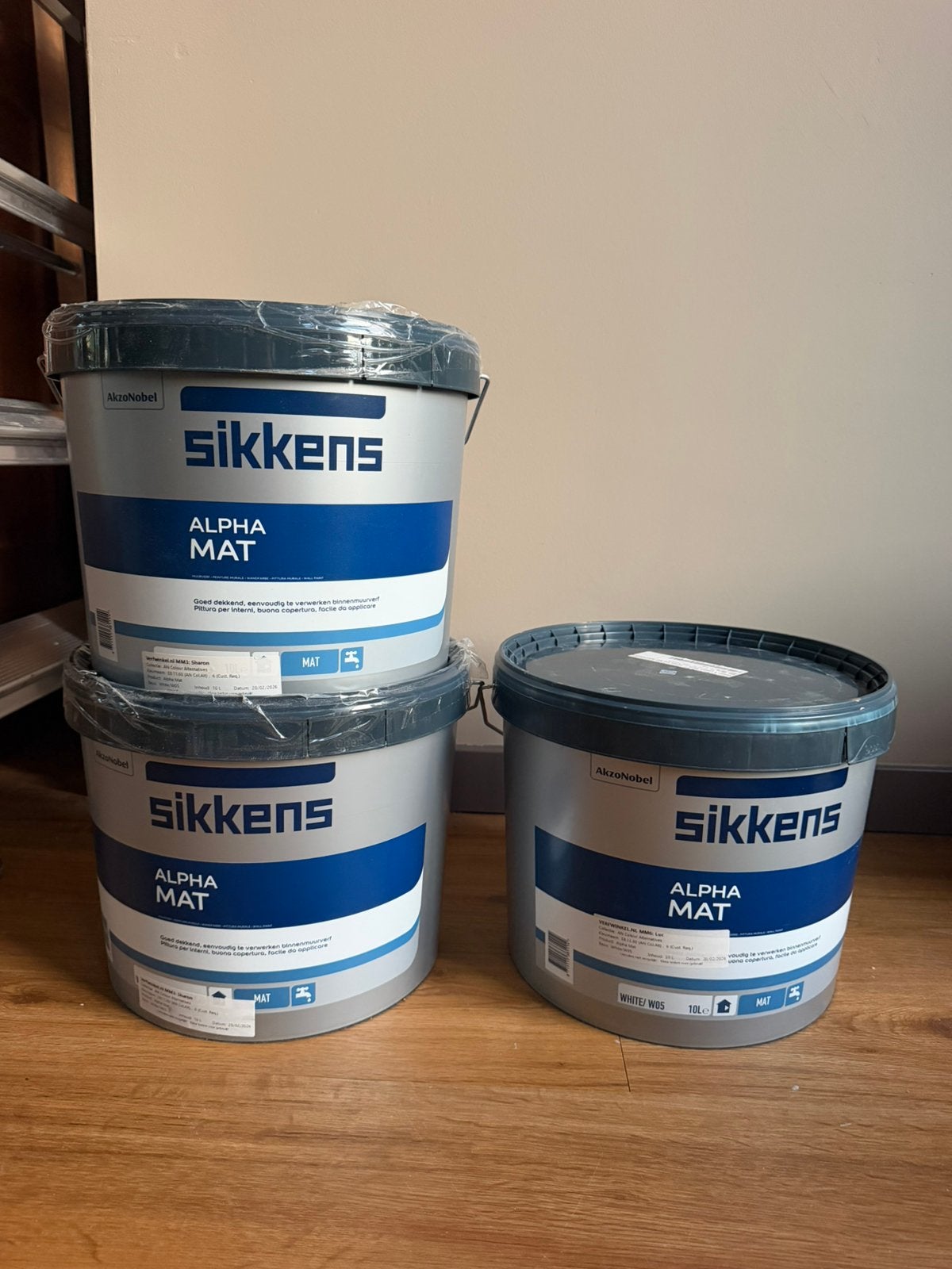 London stone farrow and ball 10 liter (3 emmers) SIKKENS, 10 tot 15 liter, Ophalen, Nieuw, Beige