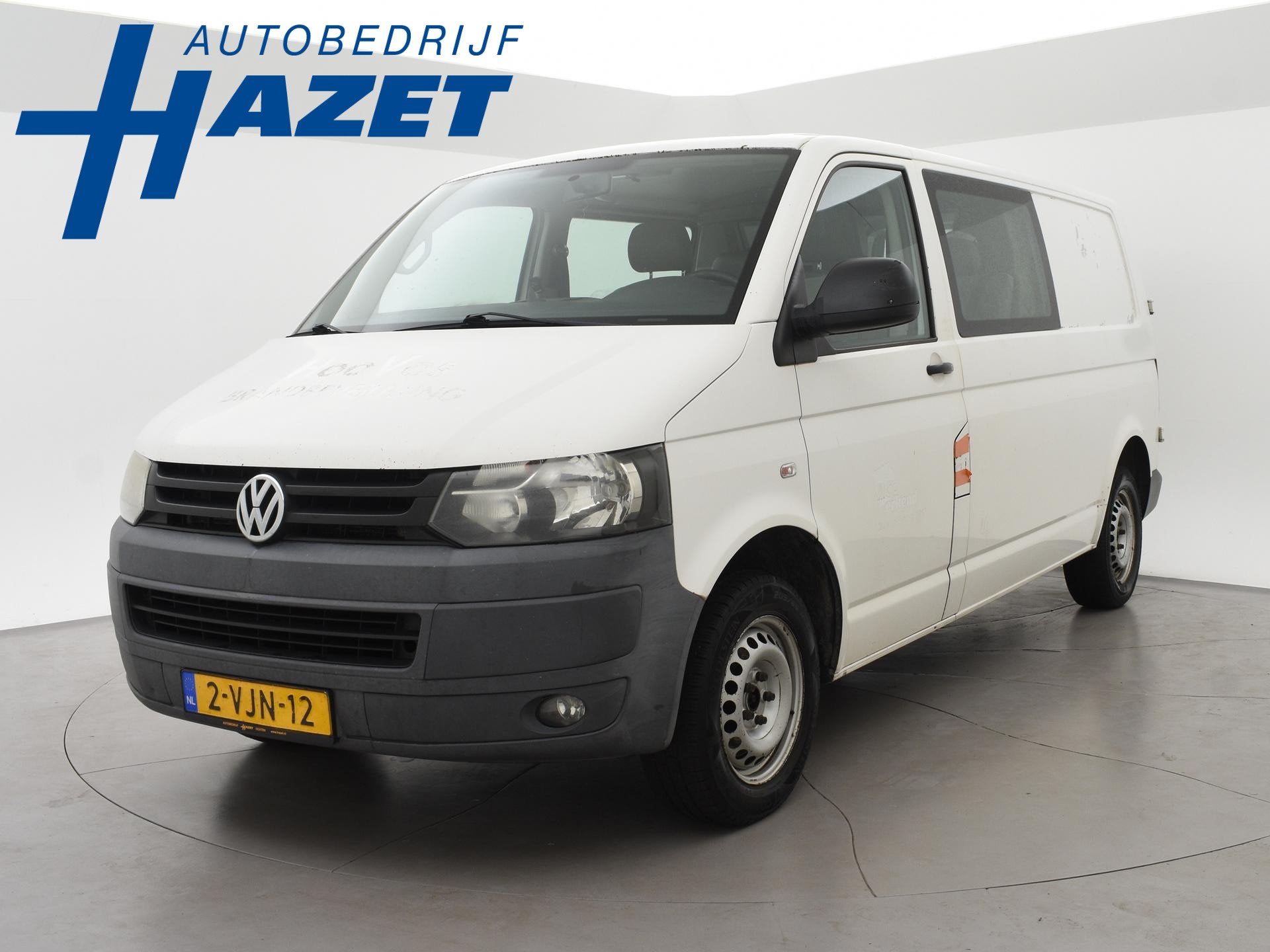 Volkswagen Transporter 2.0 TDI 140 PK L2H1 5-PERS DUBBEL CAB, Auto's, Voorwielaandrijving, Stof, Gebruikt, 4 cilinders