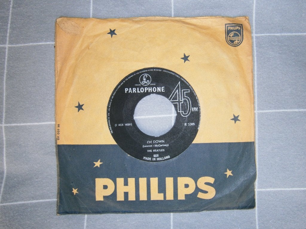 The Beatles – Help! / I'm Down. 1965. Mono. Parlophone R5305, Ophalen, Gebruikt, 7 inch, Pop