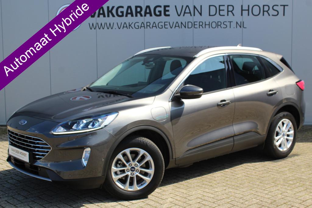 Ford Kuga 2.5-225pk PHEV Titanium X Plug-In Hybrid-Automaat., Auto's, Ford, 12 maanden, Stof, Gebruikt, Zwart