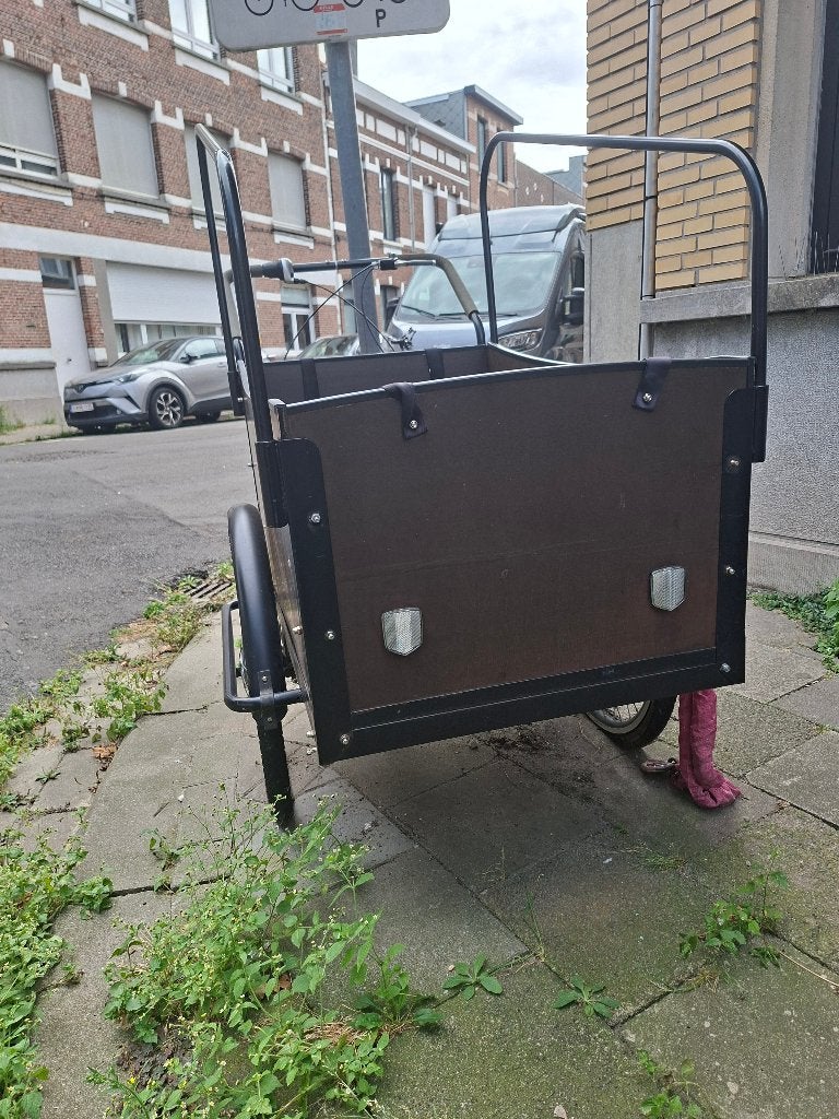 Bakfiets Troy de luxe, Ophalen, Gebruikt, Huif, 4 kinderen of meer
