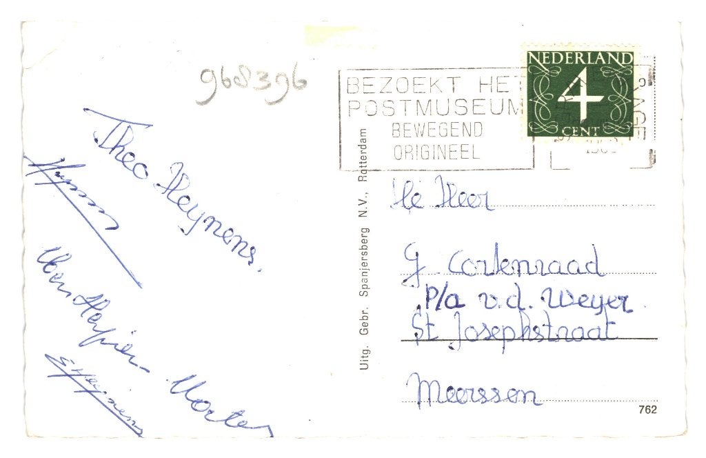 968396	Scheveningen	ZH 1962	Voormalige Pier	 Gelopen, Ophalen of Verzenden, 1960 tot 1980, Gelopen, Zuid-Holland