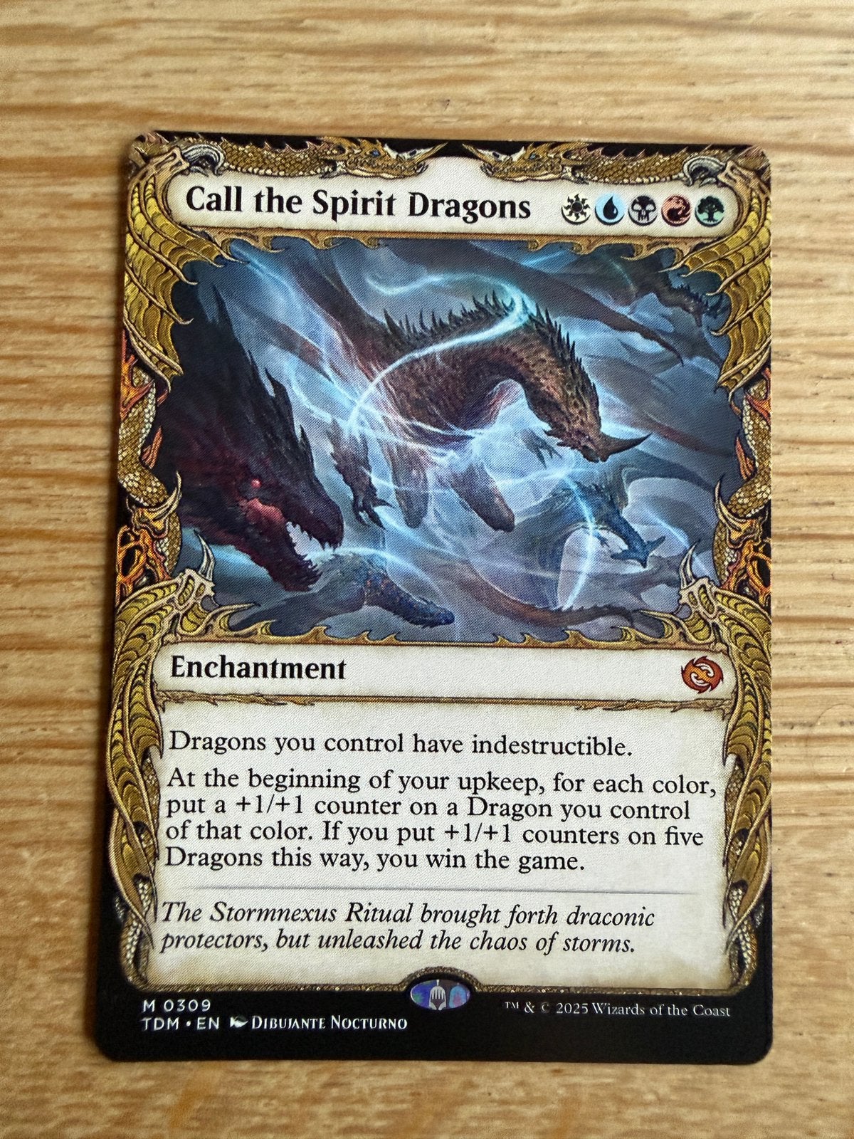 Call the spirit dragons (Tarkir Dragonstorm) Mint, Ophalen of Verzenden, Nieuw, Losse kaart