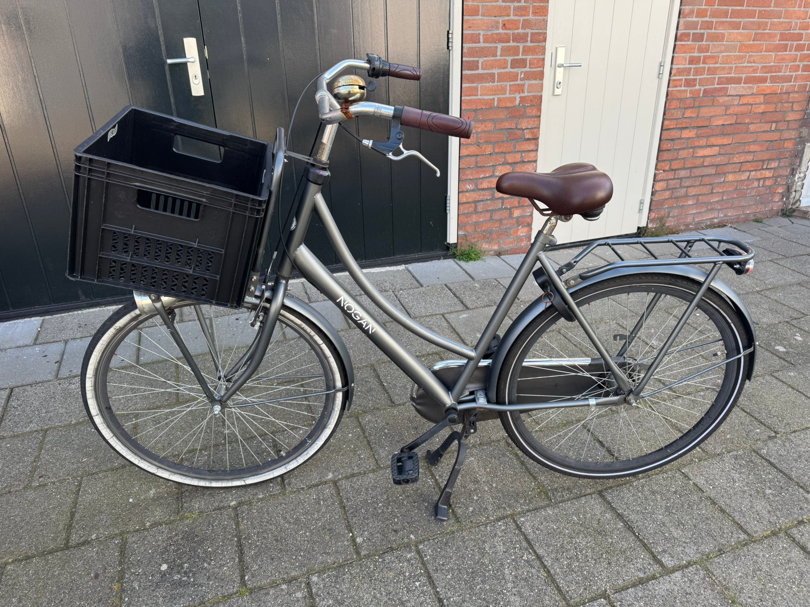 Nogan damesfiets 28 inch 3x versnelling, Terugtraprem, Versnellingen, 56 cm of meer, Zo goed als nieuw