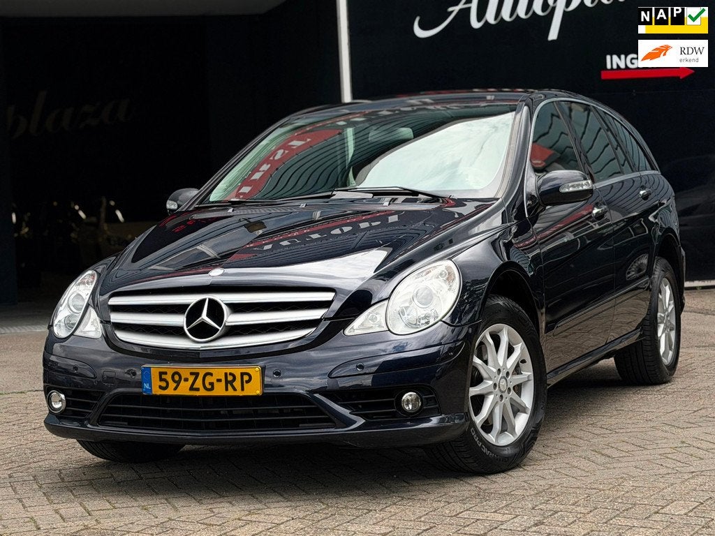 Mercedes-Benz R-klasse 280 R280 AUTOMAAT LEDER/CRUISE/AIRCO, Auto's, Mercedes-Benz, Automaat, Zwart, 2996 cc, Bedrijf