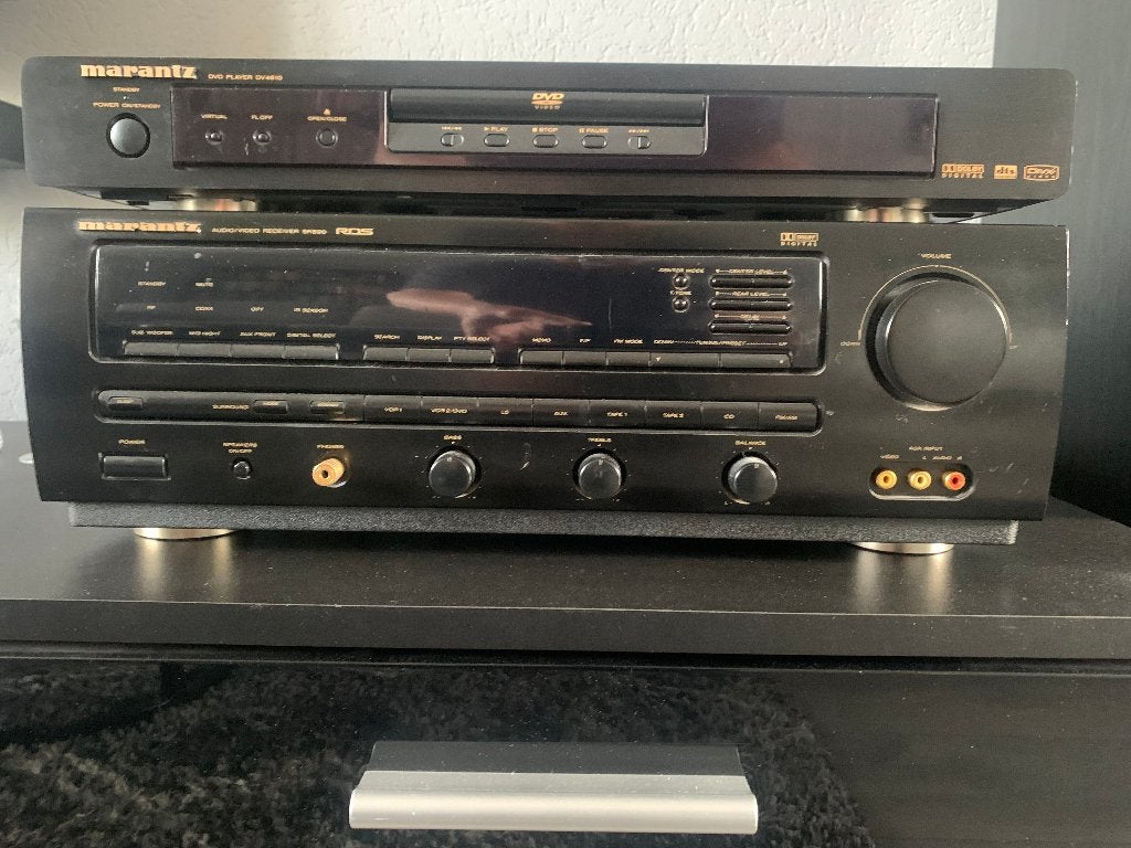 Marantz SR590 + Marantz DV 4610, Gebruikt, 120 watt of meer, Ophalen, Marantz
