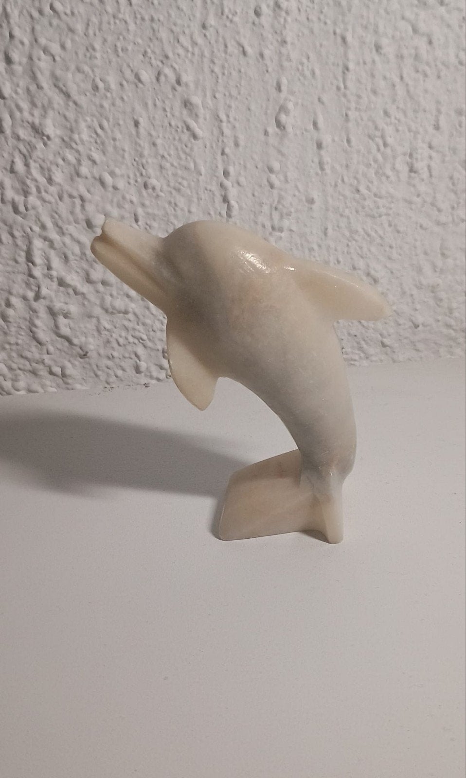 Decoratieve dolfijn van steen, Ophalen, Beige, Overige stijlen, Zo goed als nieuw