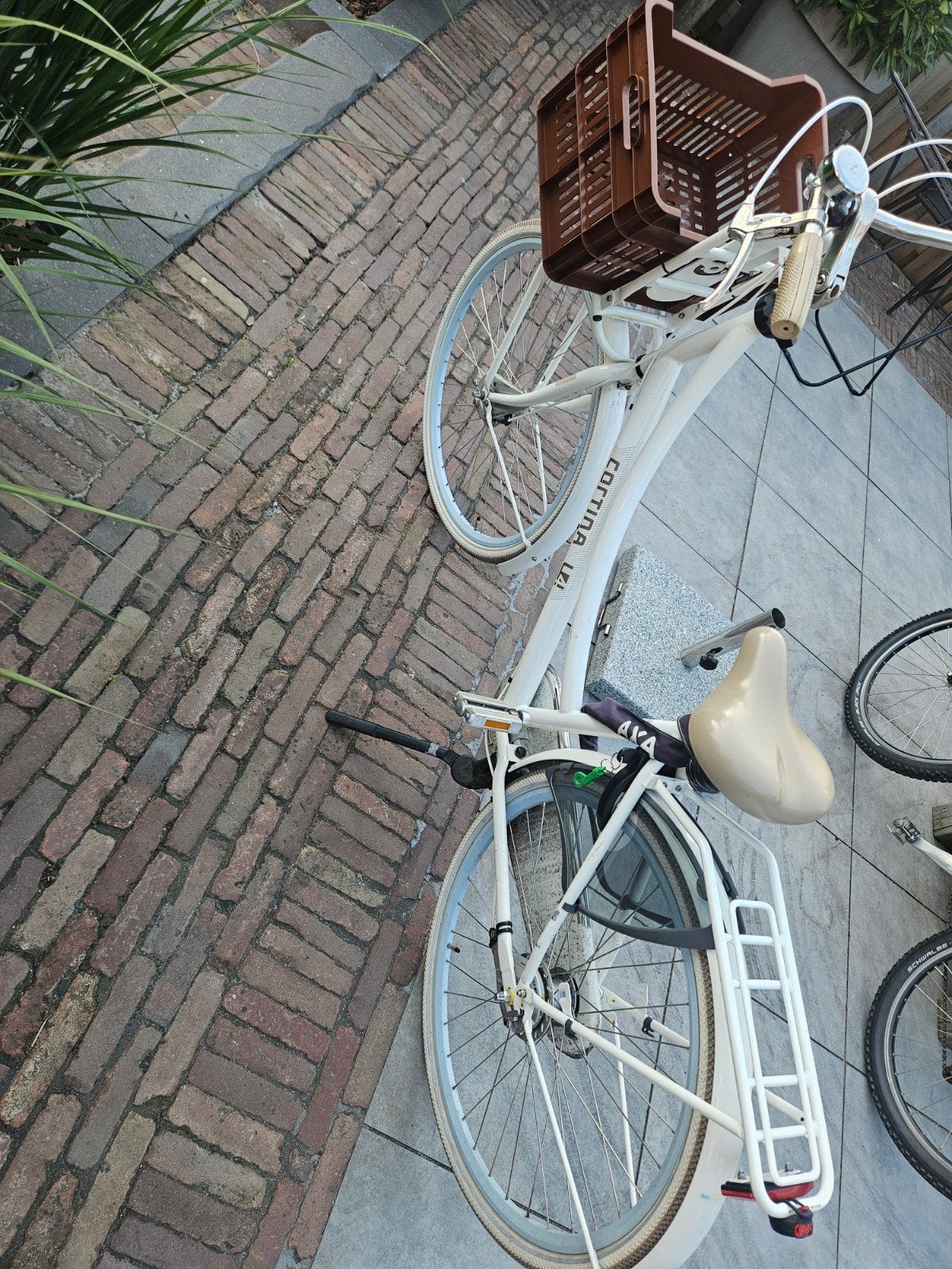 Cortina U4 Transportfiets Dames - Wit met krat, Ophalen of Verzenden