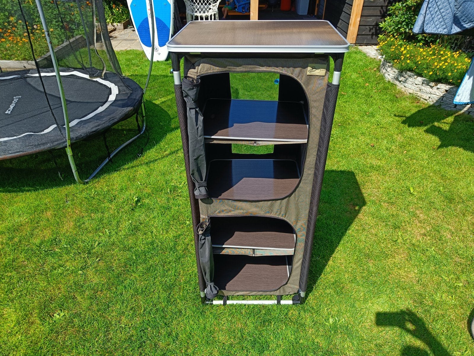 Bardani Campingkast met 4 planken en zijvakken, Caravans en Kamperen, Ophalen of Verzenden, Zo goed als nieuw