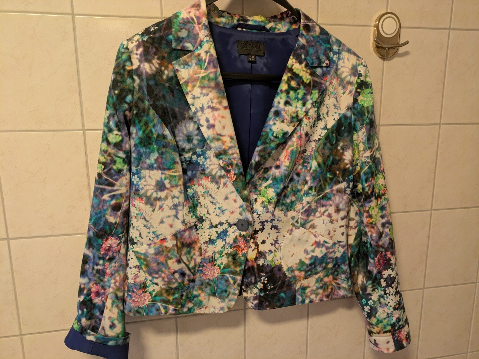 Giovane San Martino Blazer Maat 40 - Aquarel Print, Kleding | Dames, Maat 38/40 (M), Meerkleurig, Giovane San Martino, Ophalen of Verzenden