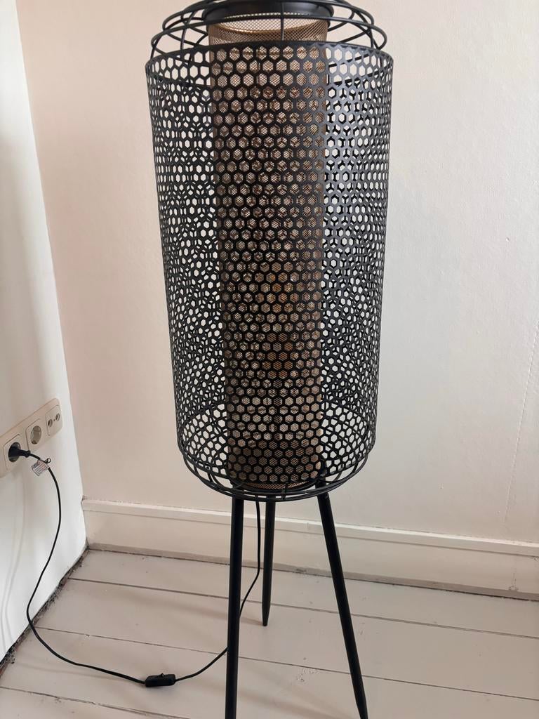 Dutchbone Archer XL vloerlamp, Ophalen, Zo goed als nieuw, Metaal, 100 tot 150 cm