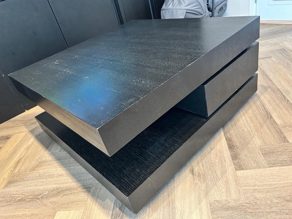 Richmond Interiors Salontafel Oakura Blok-C, Huis en Inrichting, Tafels | Salontafels, Ophalen, Gebruikt, 100 tot 150 cm, Eikenhout