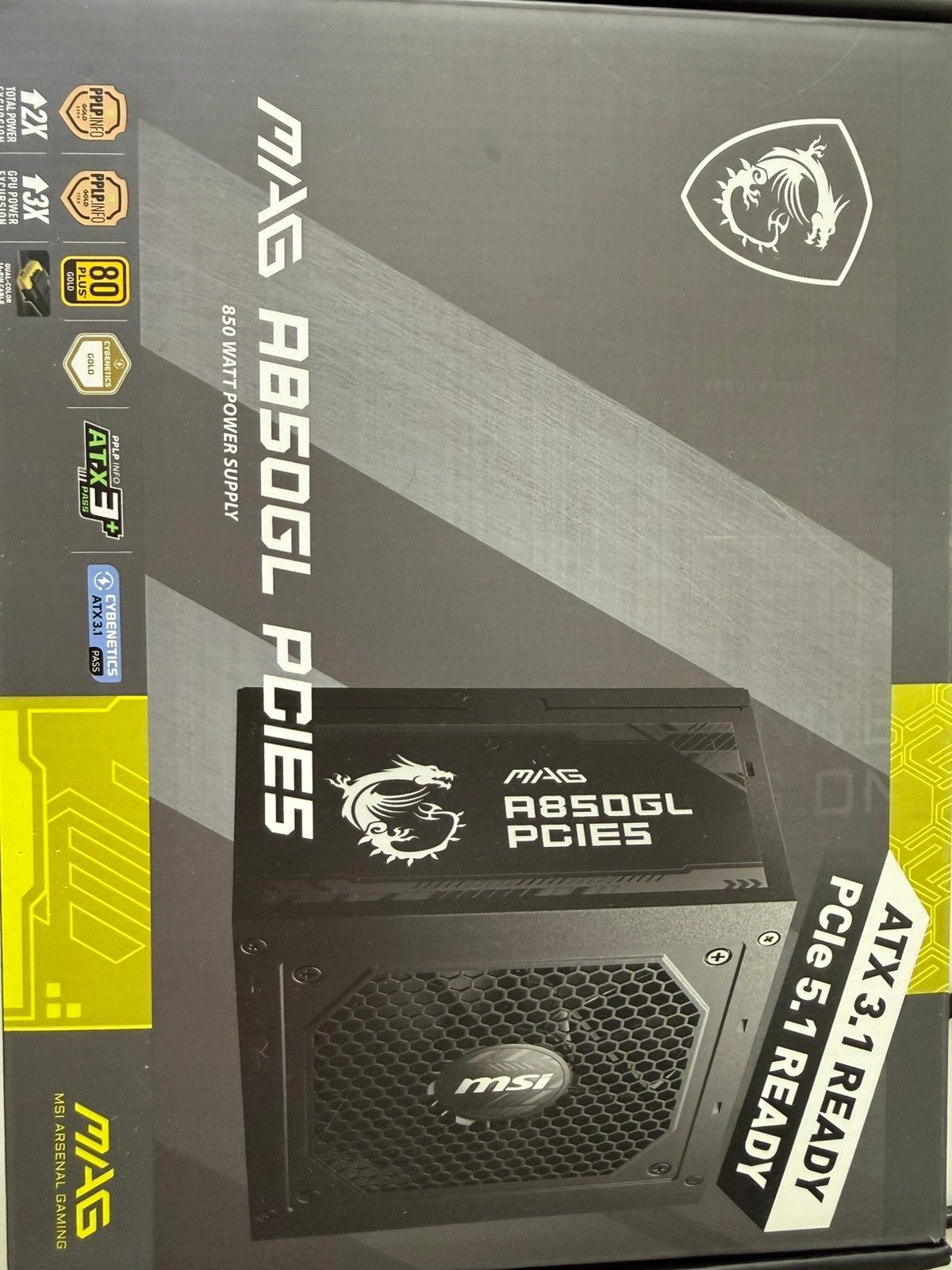 MSI MAG A850GL PSU, Ophalen, Zo goed als nieuw
