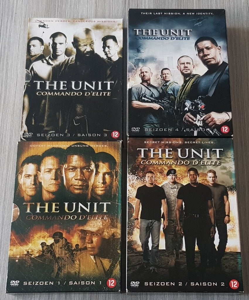 DVD Boxen The Unit, Season 1,2,3,4 [Actie/Oorlog], Vanaf 12 jaar, Ophalen of Verzenden, Zo goed als nieuw, Actie en Avontuur
