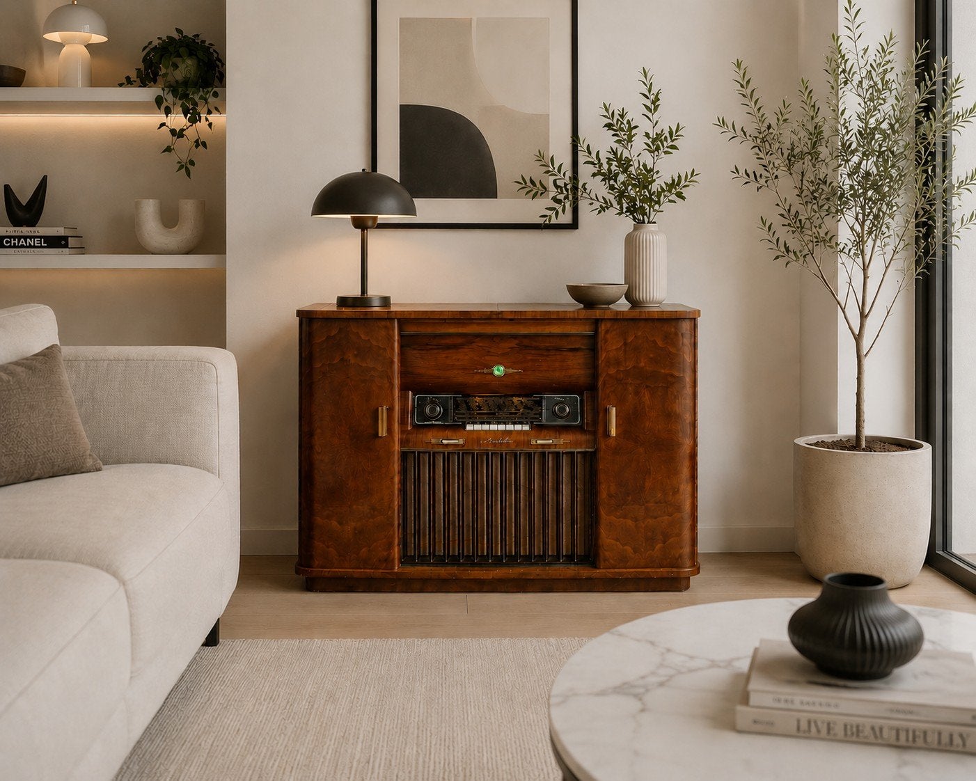Radiomeubel Nordmende Arabella...gerestaureerd... uit 1955, Ophalen