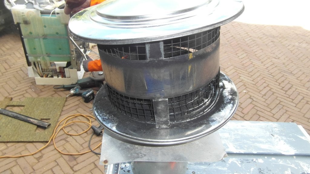 rvs rookgas afvoerkap 50,-, Ophalen, Afvoer, Rvs, Minder dan 2 meter