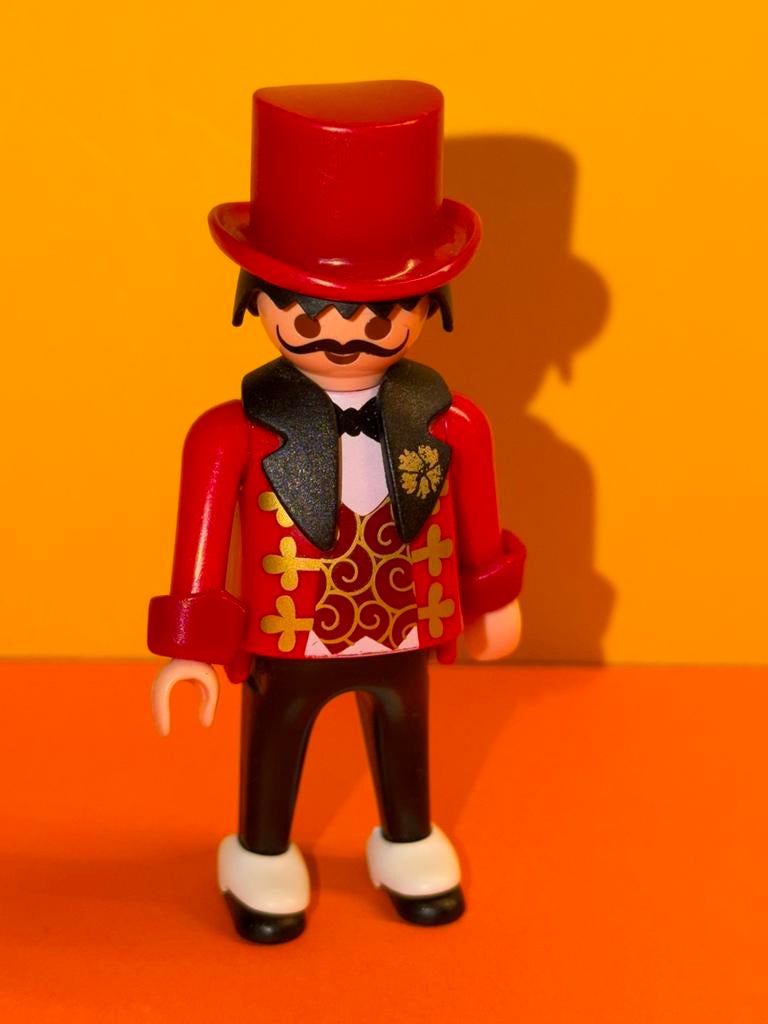 Mrt 216: playmobil: poppetjes: circusdirecteur, Ophalen of Verzenden, Gebruikt, Los playmobil