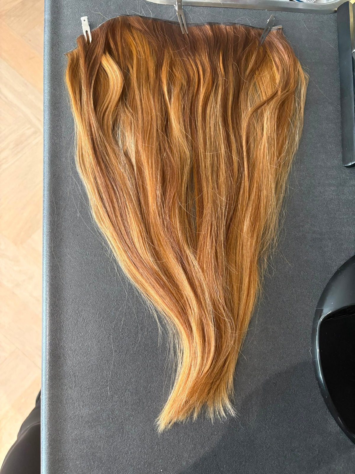 Genius weft extensions 120 gram , 50 cm, Ophalen of Verzenden, Zo goed als nieuw, Shampoo of Conditioner