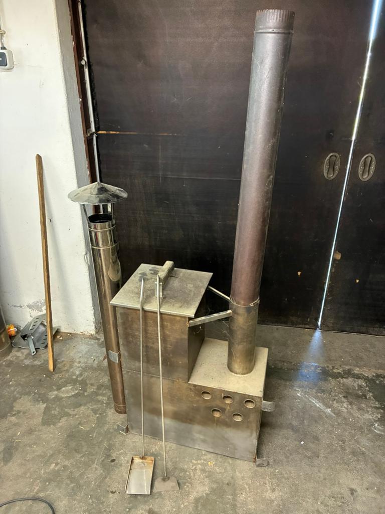 RVS Hottub kachel 75 cm hoog en 60 cm breed, Ophalen