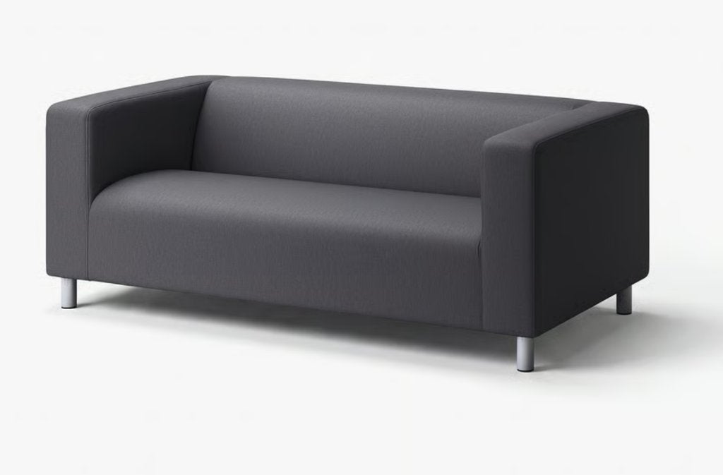 Klippan (Ikea) 2-zits overtrekhoes grijs, nieuw!, Huis en Inrichting, 150 tot 200 cm, 75 tot 100 cm, Rechte bank, Nieuw