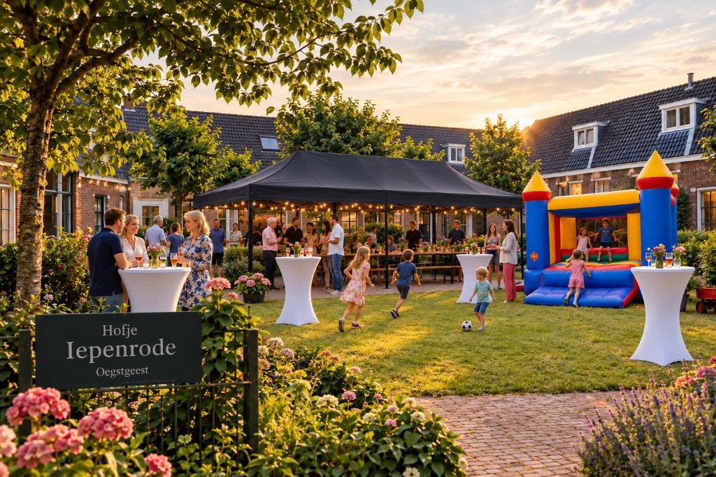 Huur Partytenten statafels buffettafels verlichting & meer, Ophalen of Verzenden, Zo goed als nieuw, Overige