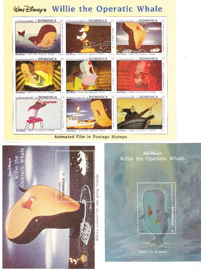 Disney Dominica Willie de Whale 1993 (708), Verzenden, Postfris, Overige thema's