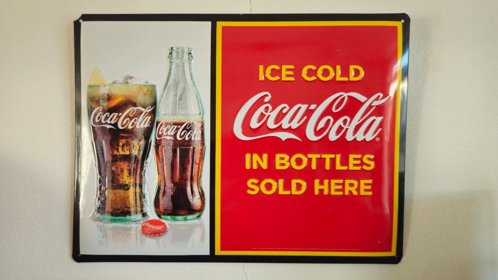 Coca cola bord, Ophalen of Verzenden, Nieuw, Reclamebord
