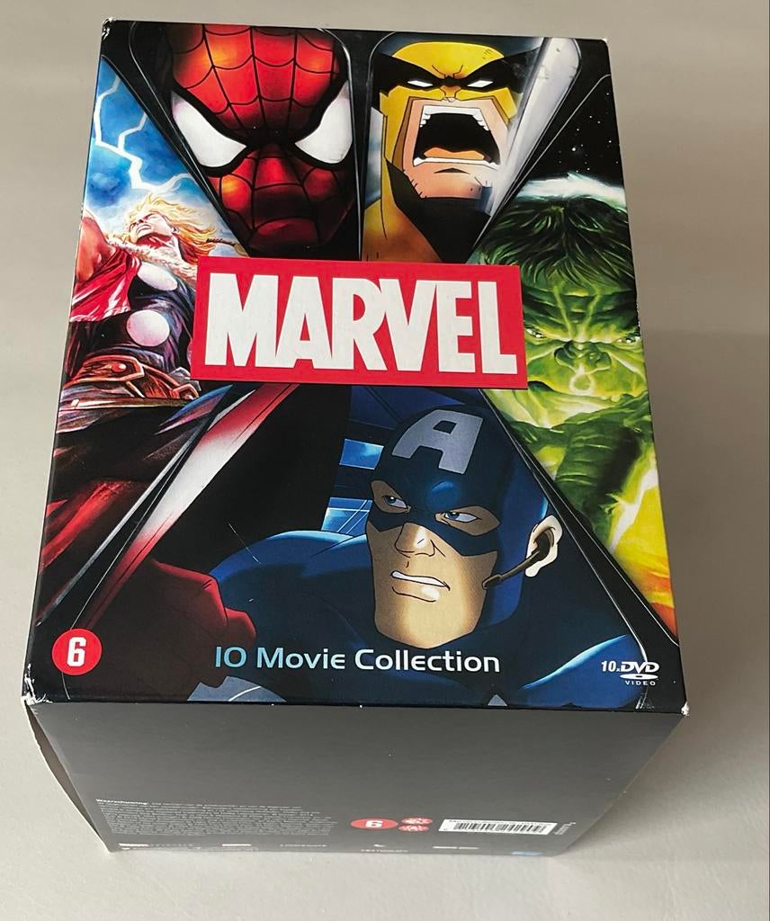 Marvel 10 Movie Collection DVD Boxset animatie, Tekenfilm, Amerikaans, Ophalen of Verzenden, Zo goed als nieuw