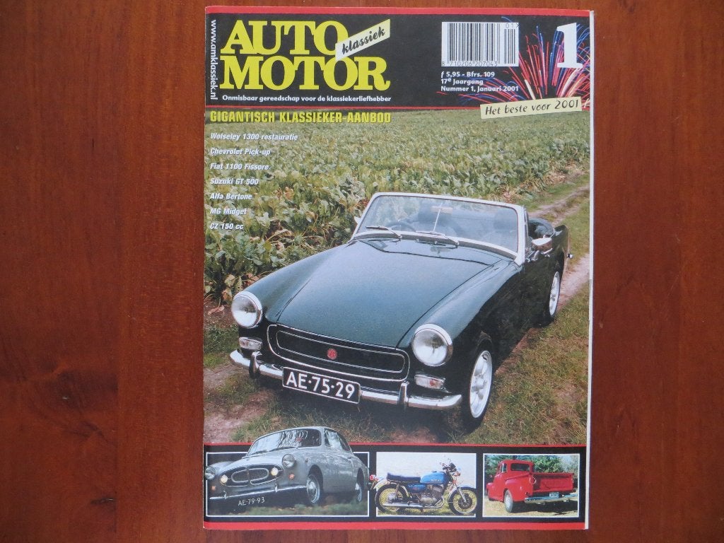 Auto Motor Klassiek 1 2001 Fiat 1100 Fissore, MG Midget, CZ, Ophalen of Verzenden, Nieuw, Ferrari