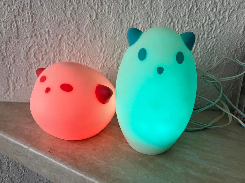 Twee IKEA SPOKA nachtlampjes, Led-lamp, Gebruikt, Minder dan 30 watt, E27 (groot)