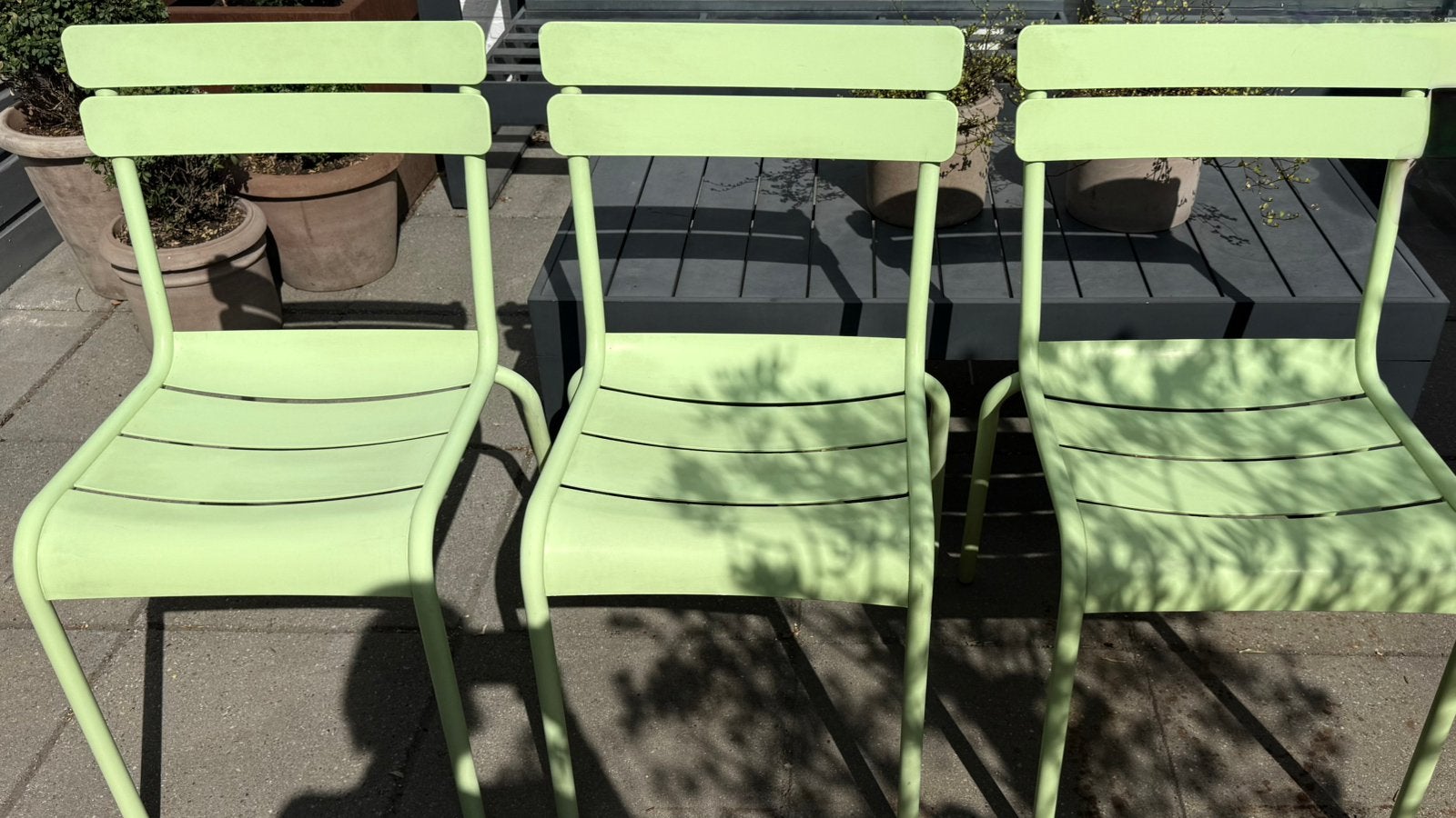 Fermob Luxembourg stoelen 3, Ophalen, Zo goed als nieuw, Aluminium, Stoel
