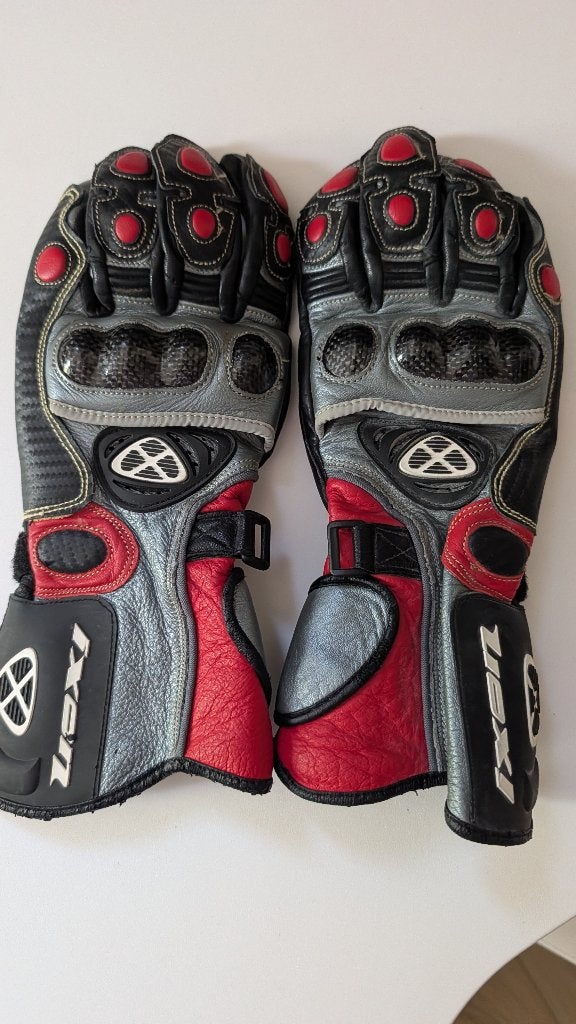Ixon leren motorhandschoenen met carbon knokkels, Ophalen of Verzenden, Handschoenen, Tweedehands, Dames