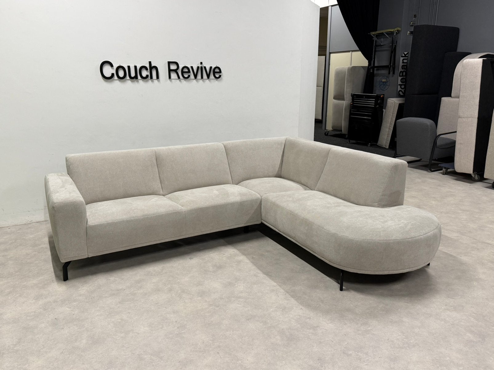 NL Woont Beau Hoekbank 265-225 | Gereinigd Gratis levering, Huis en Inrichting, Banken | Bankstellen, Info@couchrevive.nl, -, Couch Revive