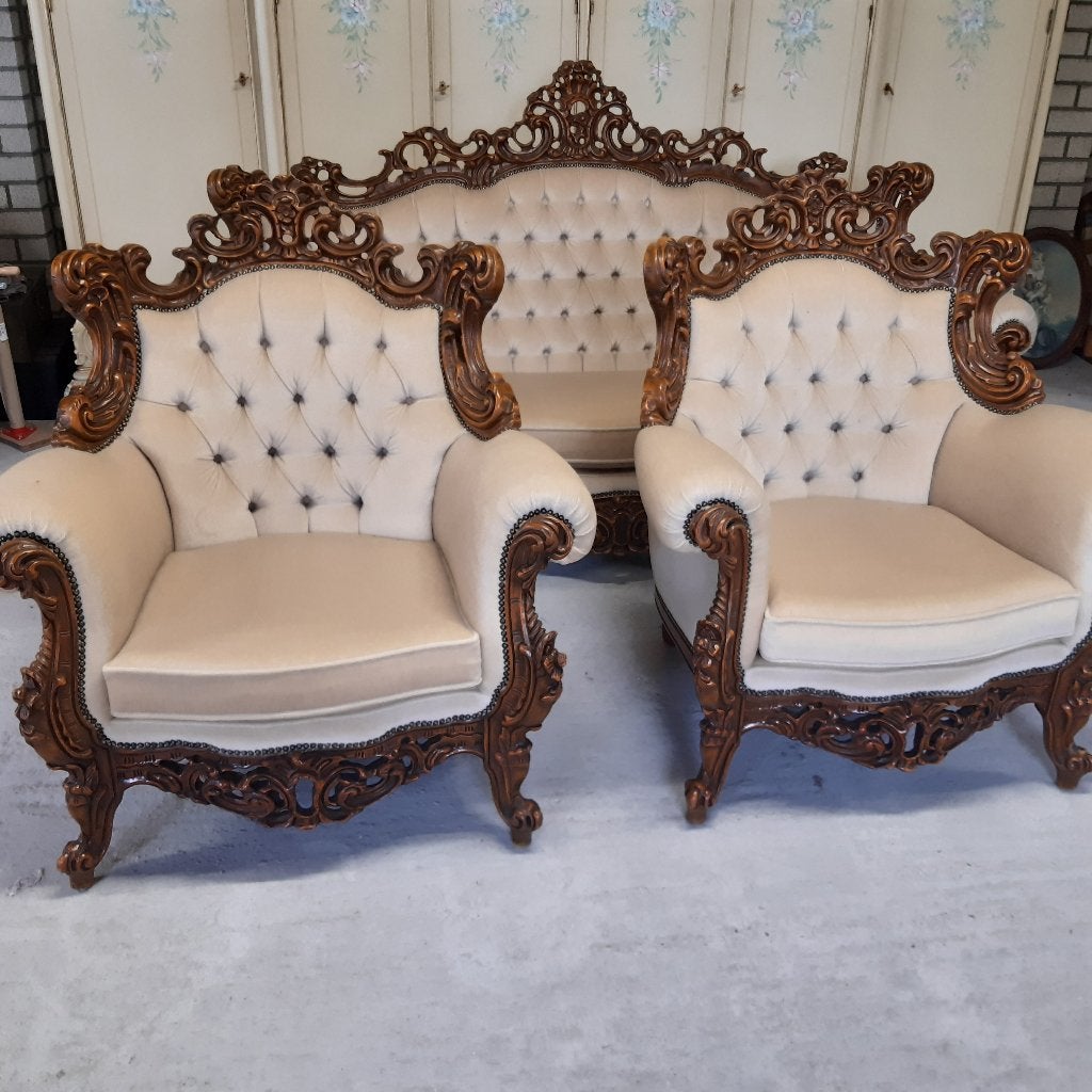 BAROK  BANKSTEL 3-1-1 ZIT [ NIEUWE  ] 1800.00  EURO, Huis en Inrichting, Ophalen, Nieuw, Vierpersoons of meer, Hout