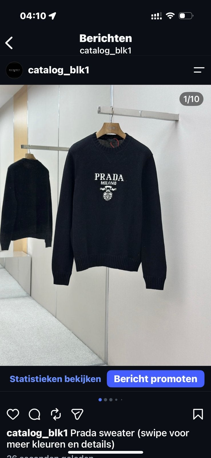 Prada sweater trui meerdere kleuren, Ophalen of Verzenden, Zo goed als nieuw