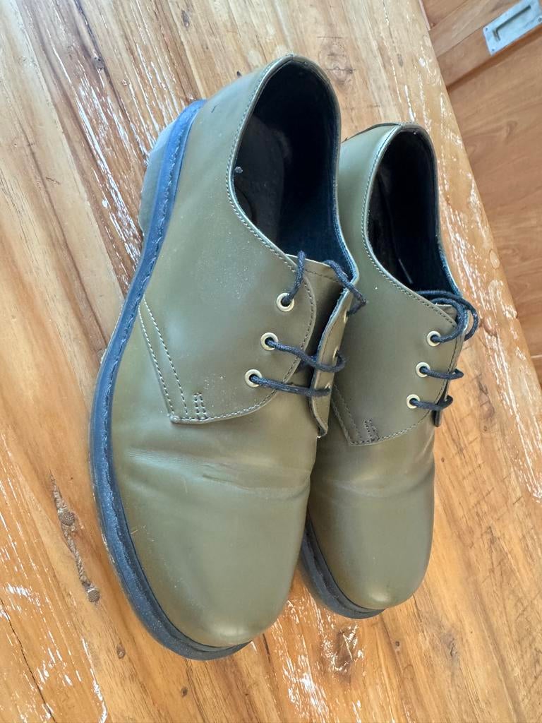 Dr. Martens 1461 Olijfgroene Schoenen - Maat 44, Ophalen of Verzenden, Gedragen, Groen, Schoenen met lage hakken