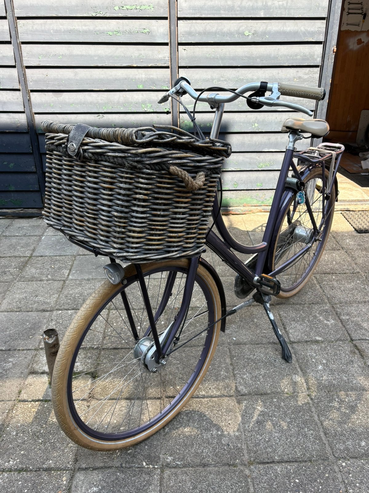 Batavus Diva transportfiets 28 inch, paars, Ophalen, Gebruikt, Trommelrem, Versnellingen