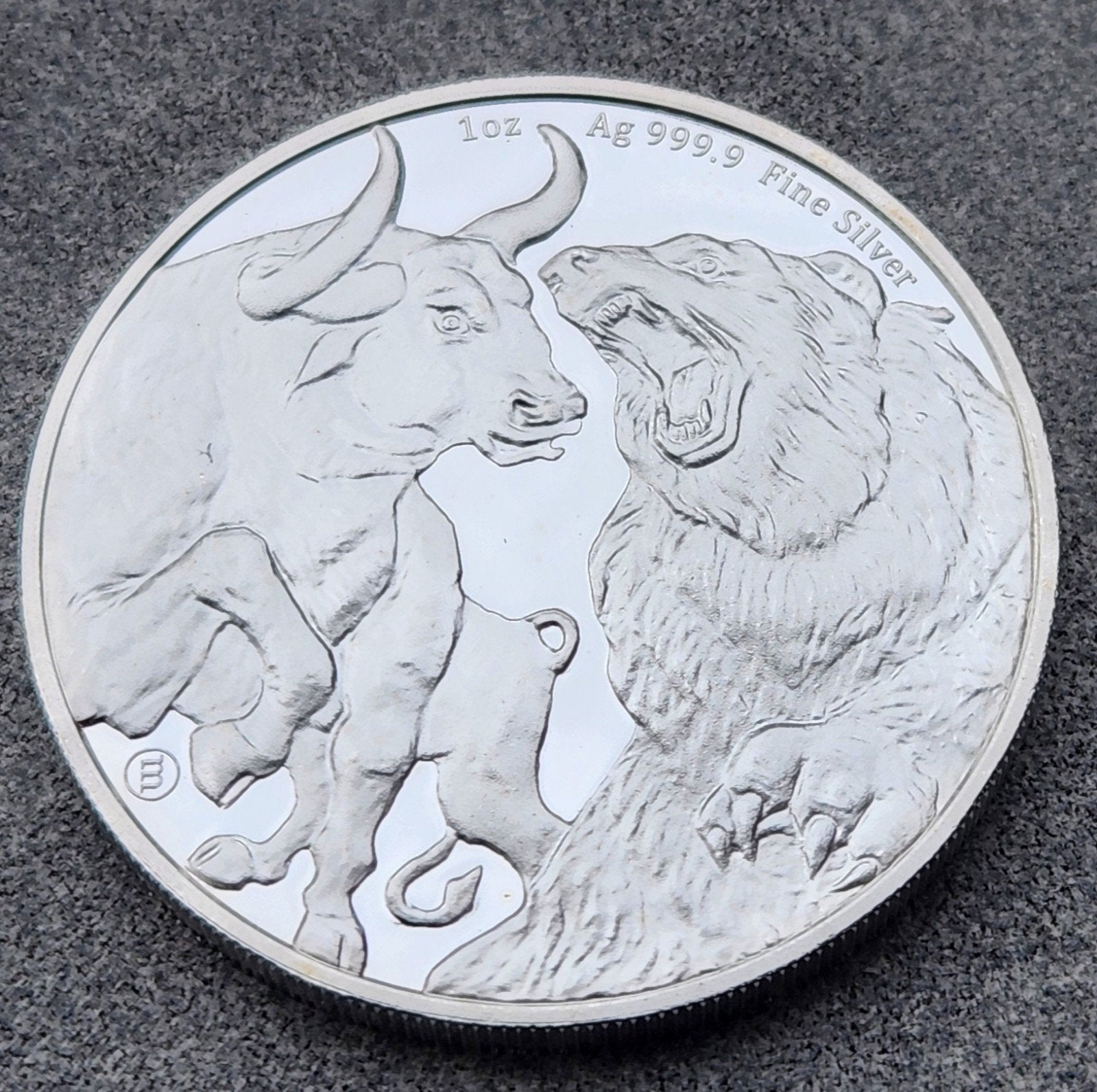 1 oz tokelau bull and bear 2022 zilver in capsule, Ophalen of Verzenden, Zilver