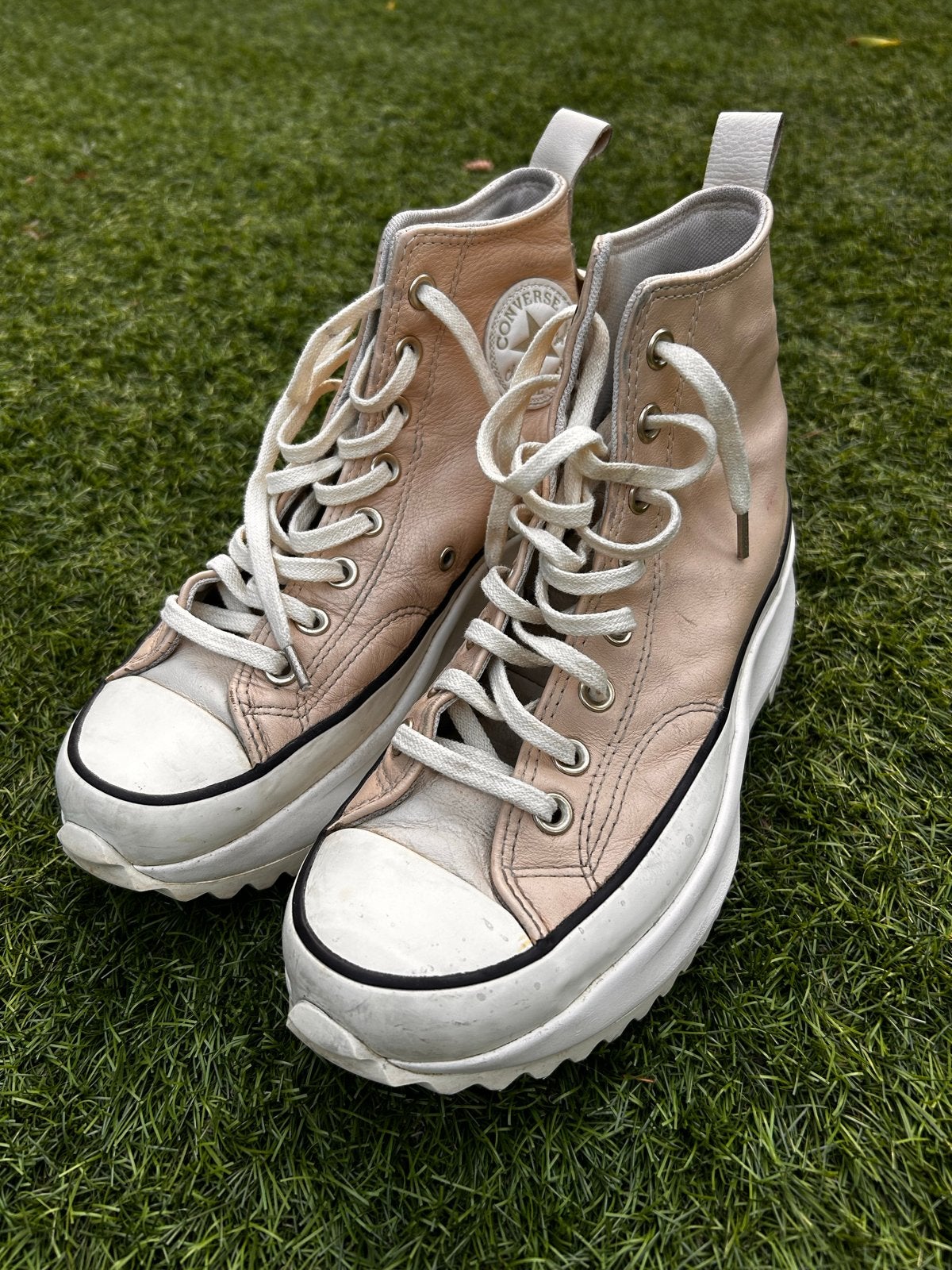 Converse Run Star Hike Platform Sneakers Beige Maat 40, Beige, Ophalen of Verzenden, Sneakers of Gympen, Gedragen