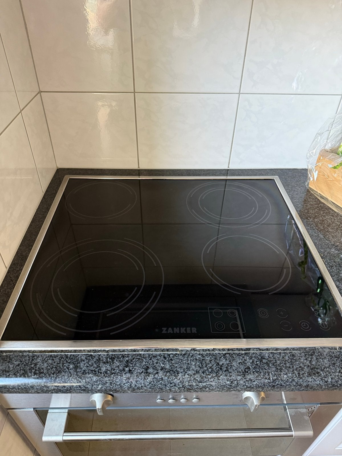 Zanker Keramische Kookplaat - Inbouw, Ophalen, Gebruikt, Keramisch, 4 kookzones